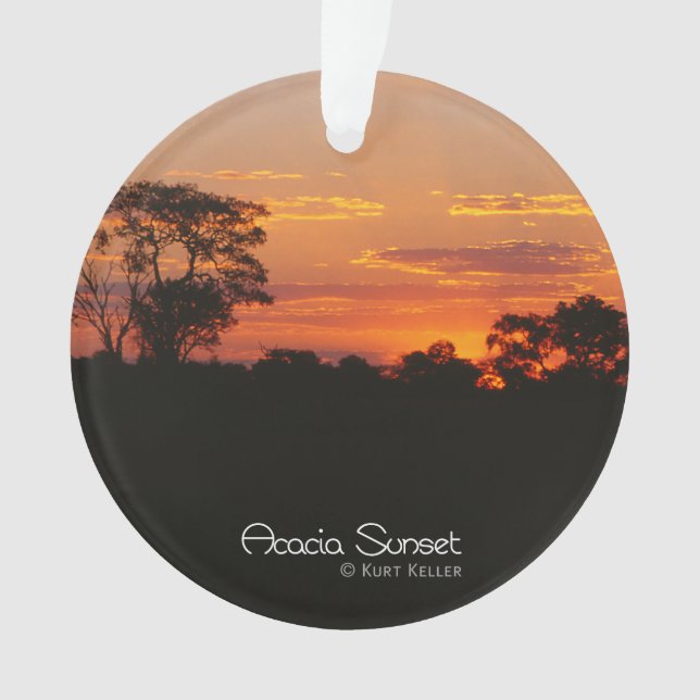 Acacia Sunset Ornament (Front)