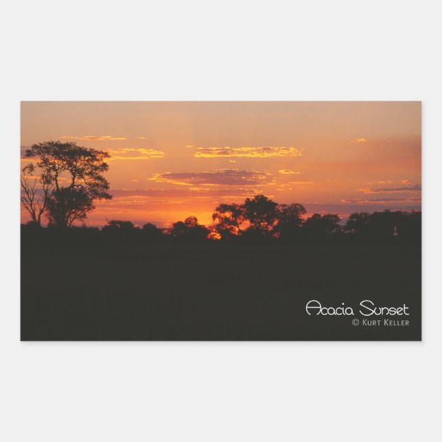 Acacia Sunset Sticker (Front)