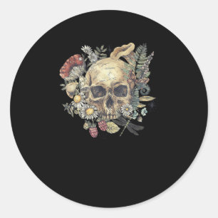 Academia Cottagecore Aesthetic Forest Grunge Gobli Classic Round Sticker