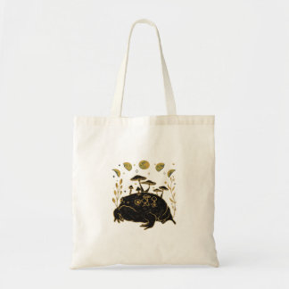 Academia Moon Witchy Goblincore Aesthetic Frog Cla Tote Bag