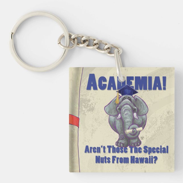Academia Scroll Keychain (Front)