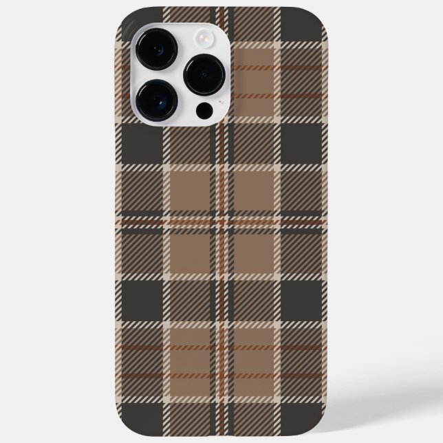 Academia Taupe Tartan  Case-Mate iPhone Case (Back)