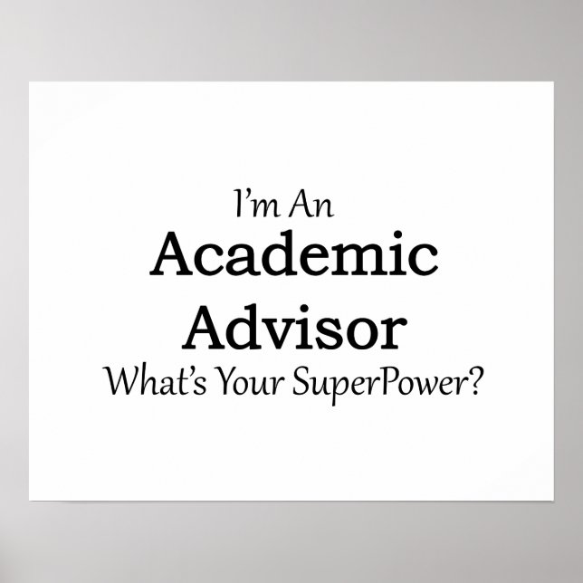 Academic Advisor Poster (Front)