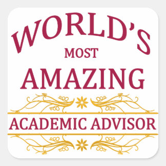 Academic Advisor Square Sticker