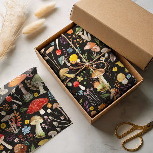 Academic Aesthetic Goblincore Woodland  Mushroom Tissue Paper