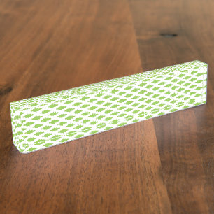 Academic Green Pattern for Success Nameplate