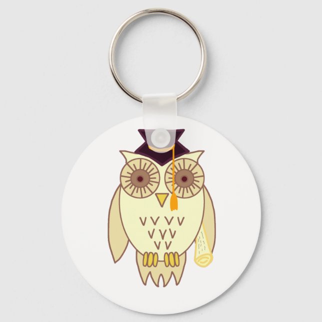 Academic Owl Keychain (Front)
