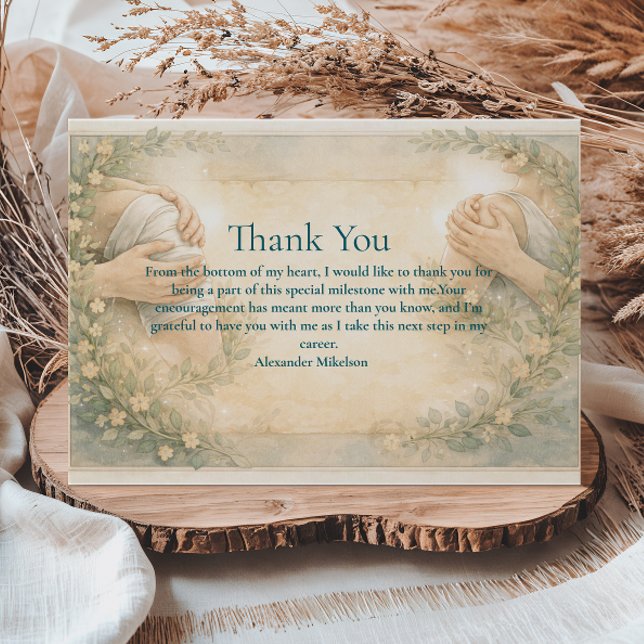 Academic Physical Therapy Graduate Thank You Card (Creator Uploaded)