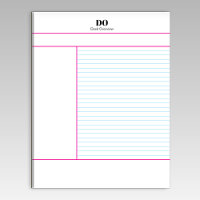 Academic School Monogram Name Lecture Notepad