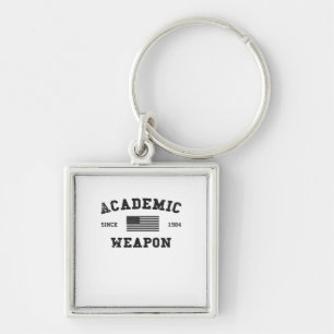 Academic Weapon Classic Funny Meme Keychain