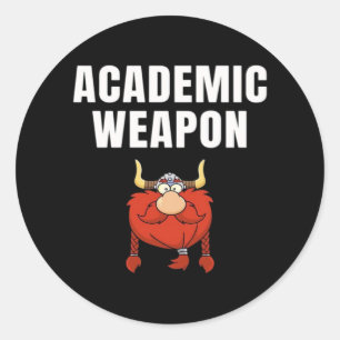 Academic Weapon - Inspirational Oversized Chill Classic Round Sticker