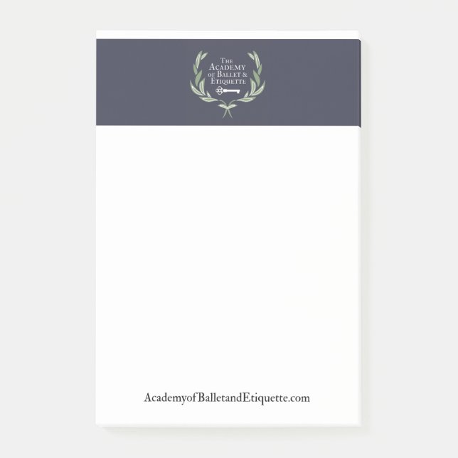 Academy of Ballet and Etiquette Notepad (Front)