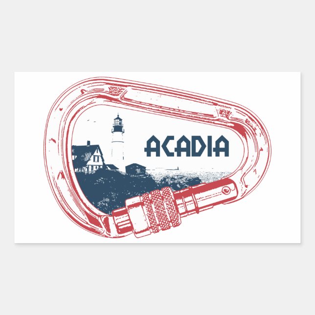 Acadia Climbing Carabiner Sticker (Front)