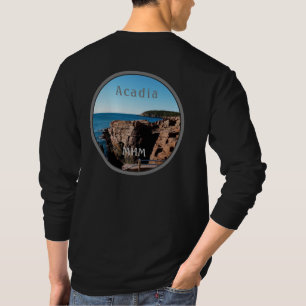 Acadia Grey Thunder Hole National Park Maine T-Shirt