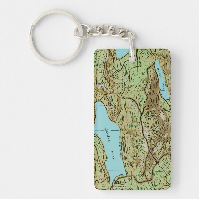 ACADIA MAP KEYCHAIN (Front)
