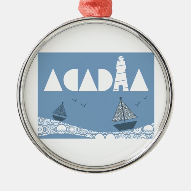 Acadia Metal Ornament (Front)