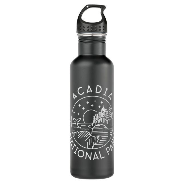 Acadia National Park 1916 Maine Bar Harbour  710 Ml Water Bottle (Front)