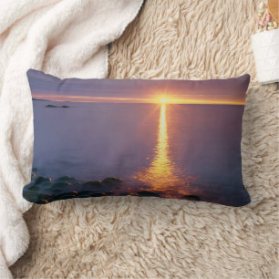 Acadia National Park  Atlantic Ocean Maine Lumbar Pillow