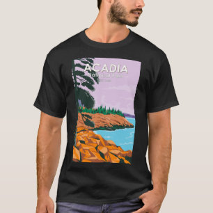 Acadia National Park Bar Harbour Maine Vintage T-Shirt