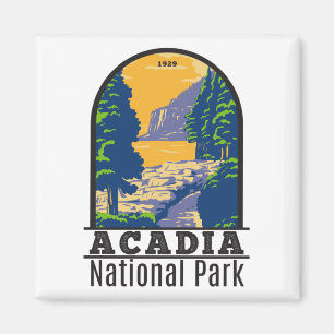 Acadia National Park Bar Harbour Ocean Path Magnet