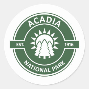 Acadia National Park Classic Round Sticker