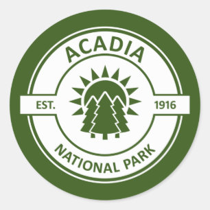 Acadia National Park Classic Round Sticker
