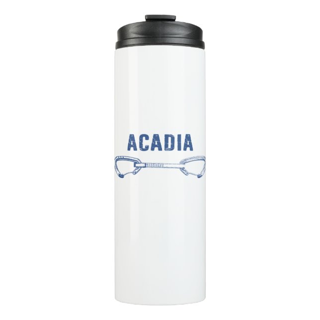 Acadia National Park Climbing Quickdraw Thermal Tumbler (Front)