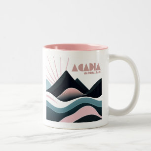 Acadia National Park Coloured Hills Two-Tone Coffee Mug
