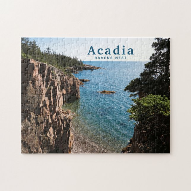 Acadia National Park Custom Photo Ravens Nest Jigsaw Puzzle (Horizontal)