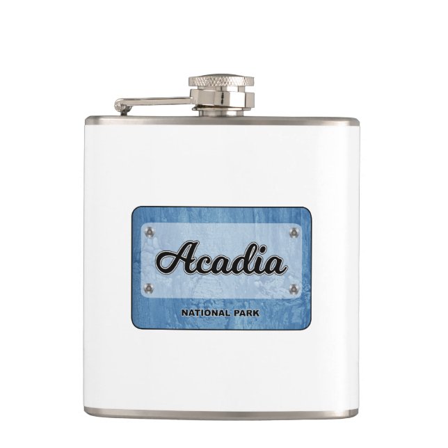 Acadia National Park Hip Flask (Front)