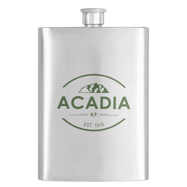 Acadia National Park Hip Flask (Front)