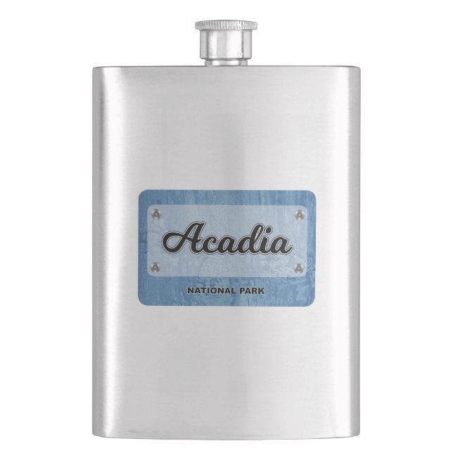 Acadia National Park Hip Flask (Front)
