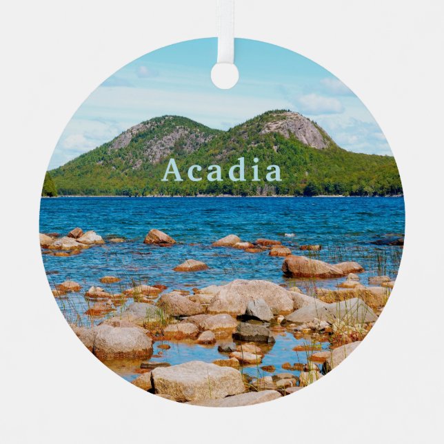 Acadia National Park Jordan Pond Metal Ornament (Front)