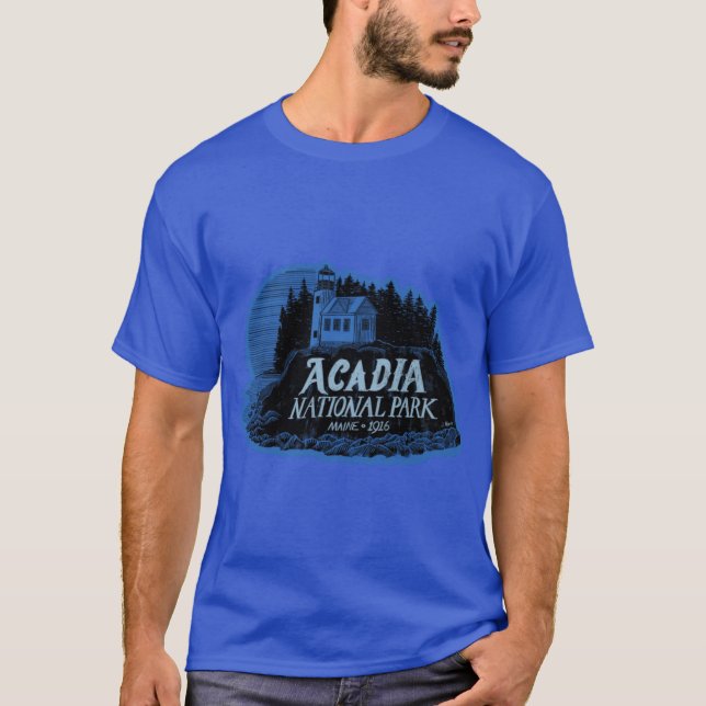 Acadia National Park Label Oversized T-Shirt (Front)