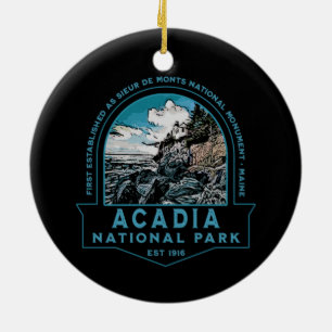 ACADIA NATIONAL PARK LIGHTHOUSE COLLECTOR HOLIDAY  CERAMIC ORNAMENT