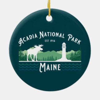 ACADIA NATIONAL PARK LIGHTHOUSE HOLIDAY ORNAMENT