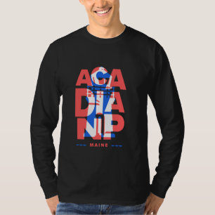 Acadia National Park Lighthouse Main Travel Geomet T-Shirt