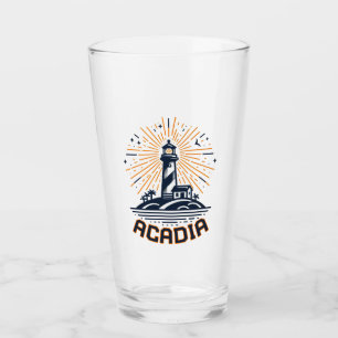 Acadia National Park Lighthouse Sunrise Glass