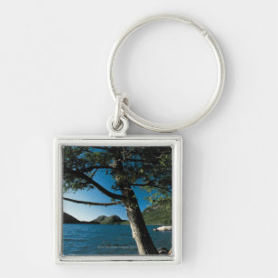 Acadia National Park , London Pond , Maine Keychain