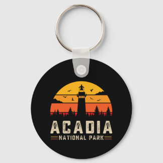 acadia national park maine  bar harbour lighthouse keychain