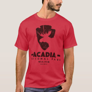 Acadia National Park Maine Moose Brown T-Shirt