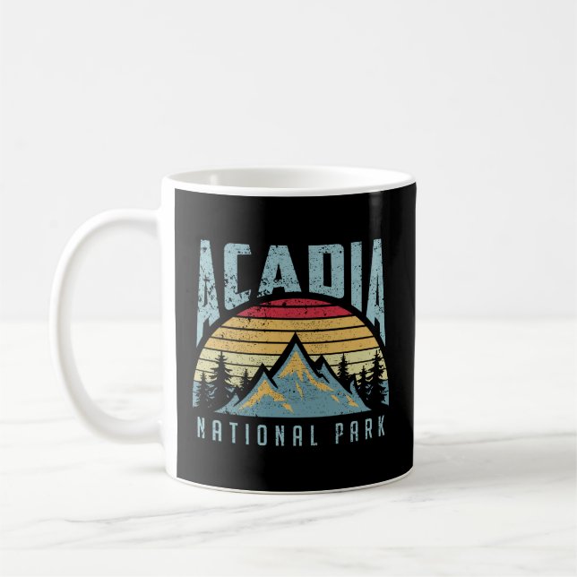 Acadia National Park Maine Mountains Coffee Mug (Left)