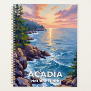 Acadia National Park   Maine Painting Travel Art Planner