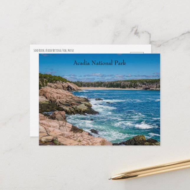 Acadia National Park, Maine Postcard (Front/Back In Situ)
