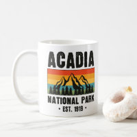 Acadia National Park, Maine Retro Vintage