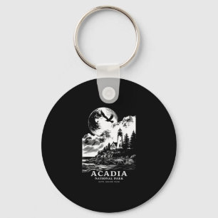 Acadia National Park Maine Vacation Souvenir Outdo Keychain