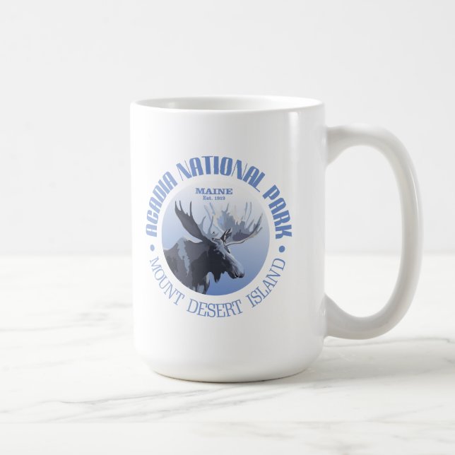 Acadia National Park (moose) Coffee Mug (Right)