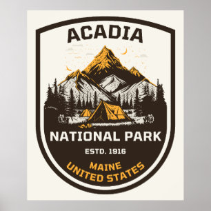 Acadia National Park Outdoors and Nature Poster