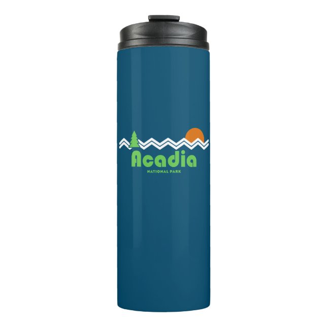 Acadia National Park Retro Thermal Tumbler (Front)
