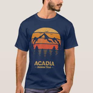 Acadia National Park Retro Vintage Souvenir T-Shirt